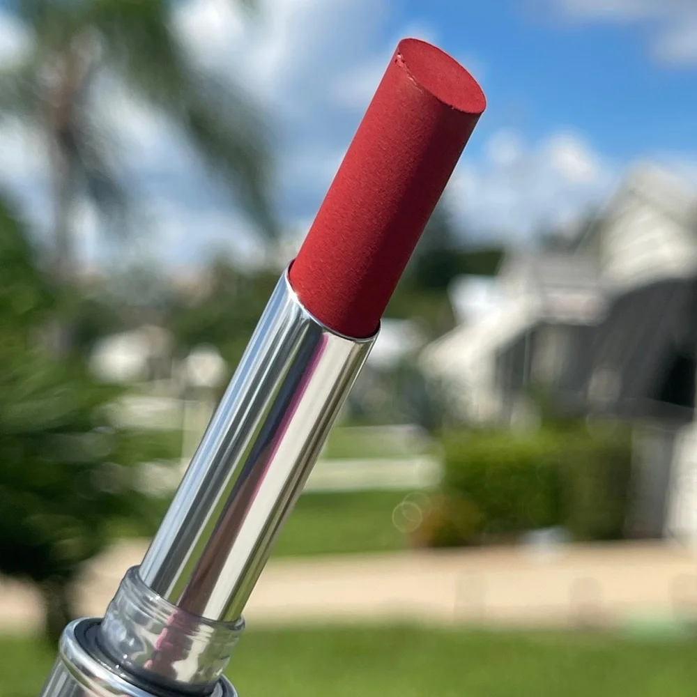 M.A.C COSMETICS Locked Kiss 24HR Lipstick In Extra Chili(Orange Red)